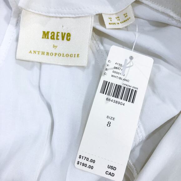 Anthropologie Maeve Poplin Midi Shirt Dress 8 - Picture 8 of 12